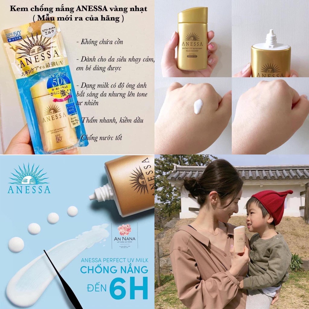 KEM CHỐNG NẮNG ANESSA PERFECT UV SUNSCREEN SKINCARE MILK SPF50+/ PA++++ 60ML