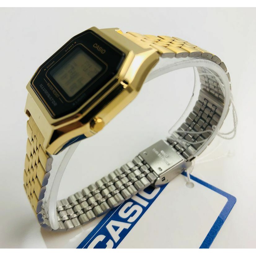 Đồng hồ Casio nữ dây kim loại điện tử LA680WGA-1DF - Chính hãng Casio Anh Khuê
