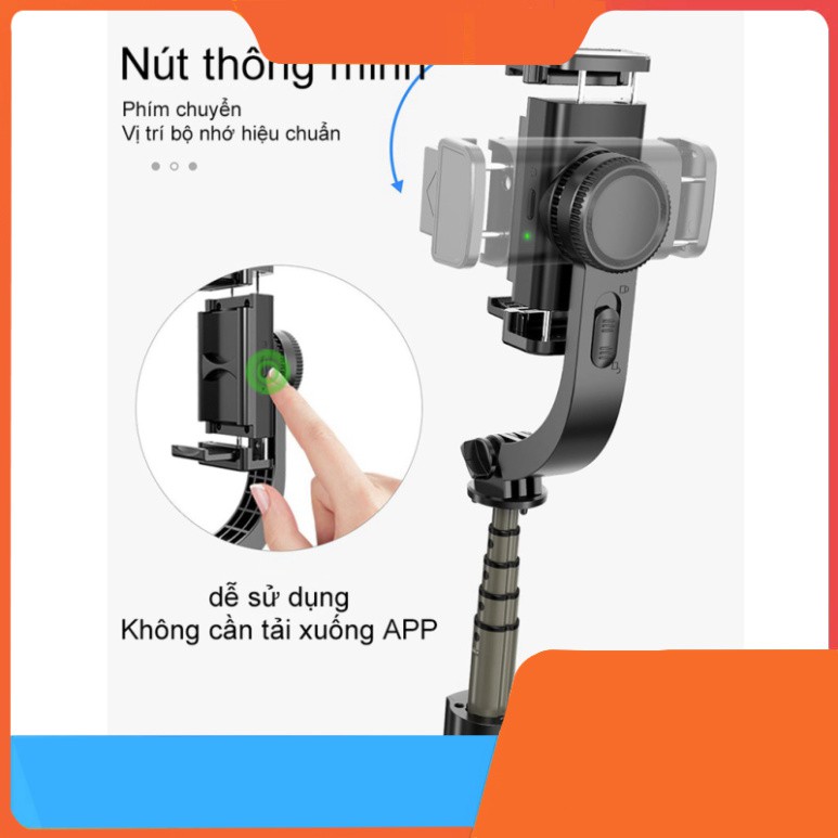 SALE NGHỈ BÁN 【BH 1 ĐỔI 1】Tay Cầm Chống Rung Điện Tử Gimbal L08 Có Bluetooth - Gimbal Điện Thoại Chống Rung - Có Chân Đỡ | BigBuy360 - bigbuy360.vn
