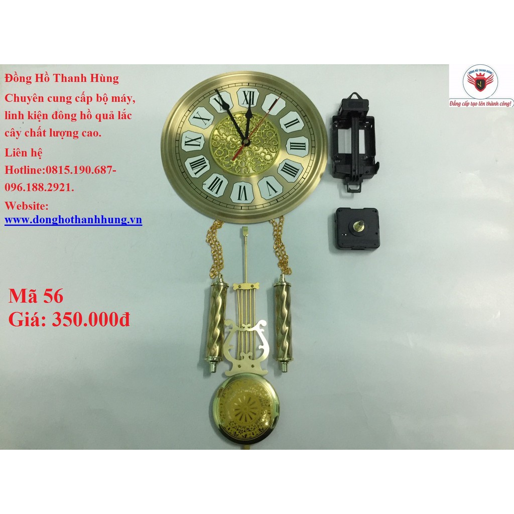 Bộ ruột đồng hồ quả lắc nhôm mặt 23,5 hàng đẹp- Đồng Hồ Thanh Hùng.