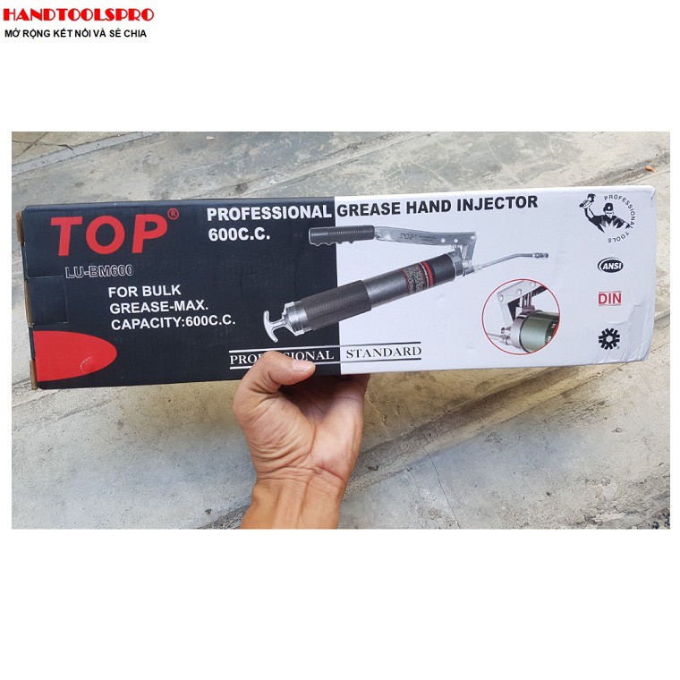 Bơm Mỡ 600cc 2 Ti TOP LU-BM600