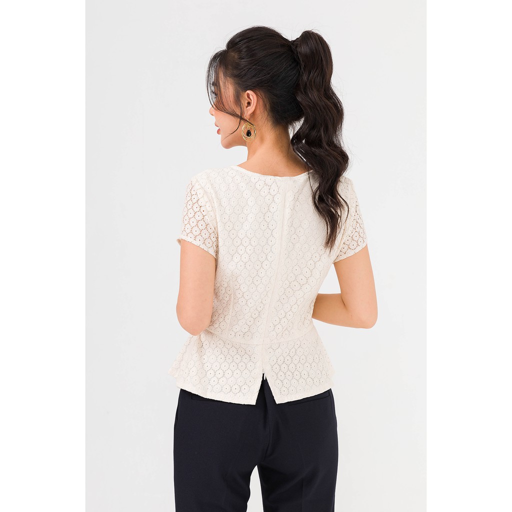 Áo peplum đai eo phối LAMER L61B21H011