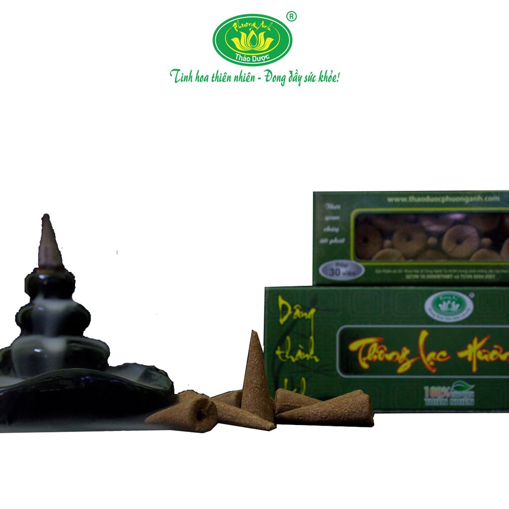 Nhang nụ thảo dược Thông Lạc Hương hộp 30 viên/ 50 viên/ 60 viên