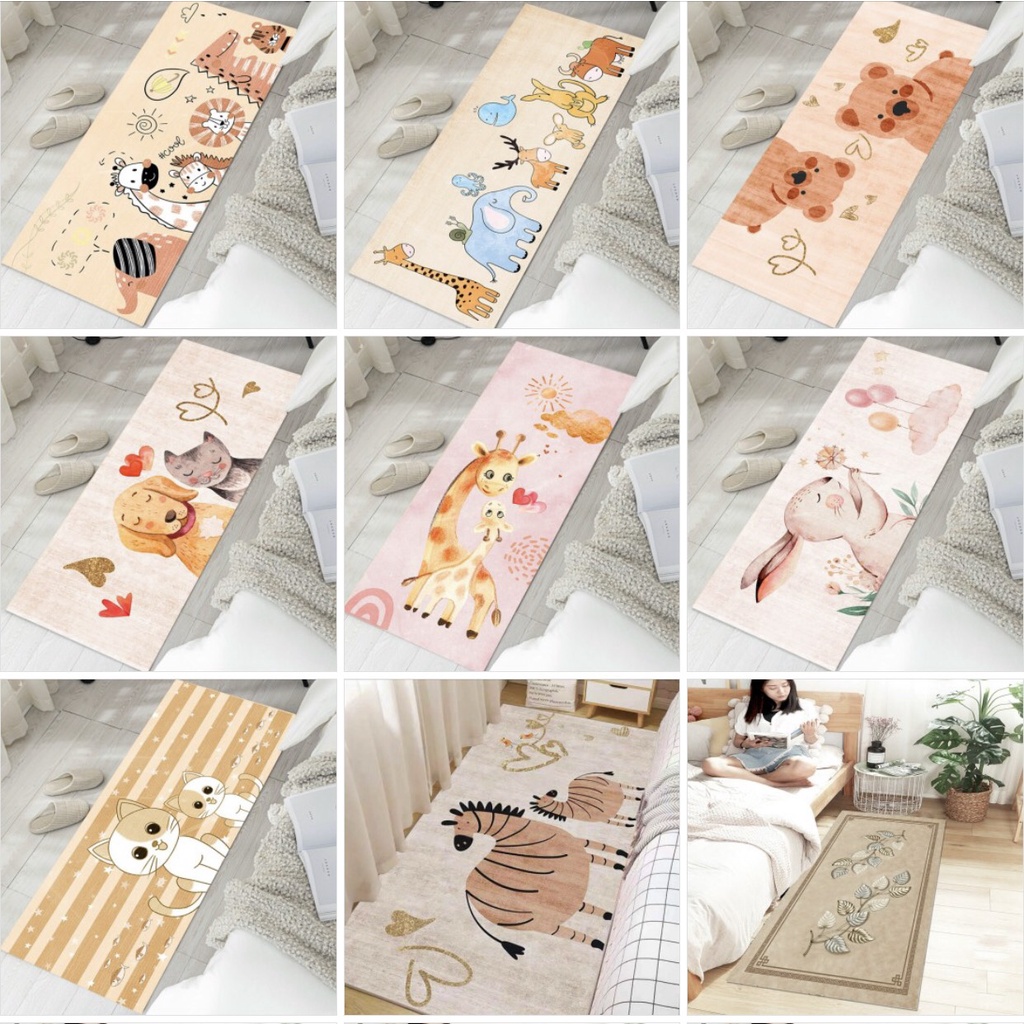 Thảm chân giường, thảm trải trang trí chân giường phòng ngủ chất vải bali cao cấp 80cm x 200cm