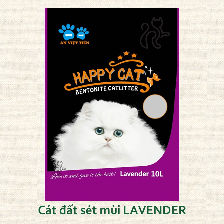 [TẶNG HẠT KHỬ MÙI cho 2 bịch] Cát vệ sinh cho mèo - Happy Cat 10L - 6 mùi - Tiệm Mèo Moa