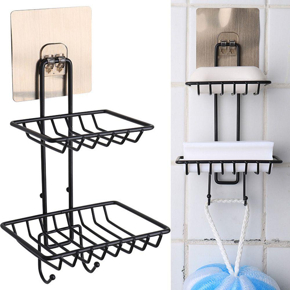 Giá Đựng Xà Phòng Hai Tầng Bằng Thép Không Gỉ 304 Dành Cho Nhà Bếp Phòng Tắm