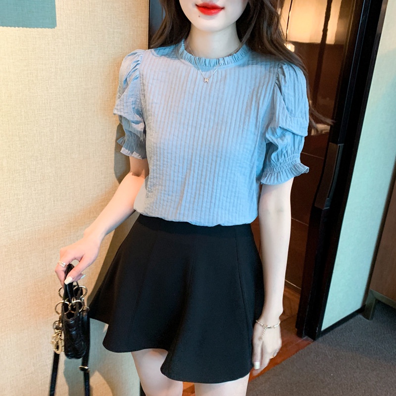 G99028 Áo chiffon nữ hè ngắn tay hàng nhập