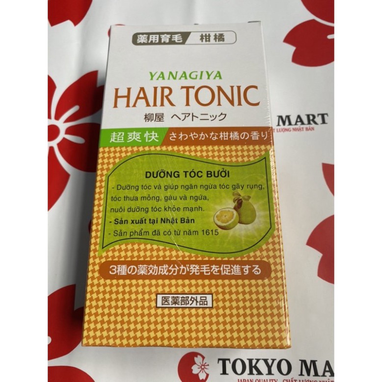 [G02] [Date Mới ] Tinh Dầu Bưởi Nhật Bản - Yanagiya Hair Tonic Citrus 240ML S008