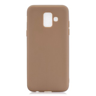For Samsung S9 A6 J4 J6 Plus 2018 Solid Color Matte Soft TPU case