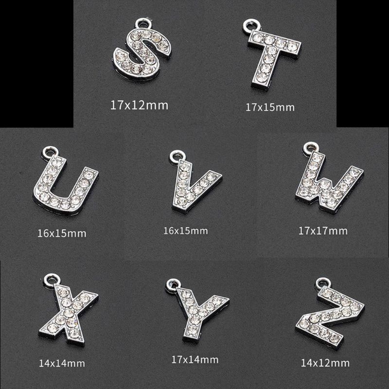 Sa Set 26 Phụ Kiện Hạt Chữ Cái A-Z Cho Bút Đính Đá