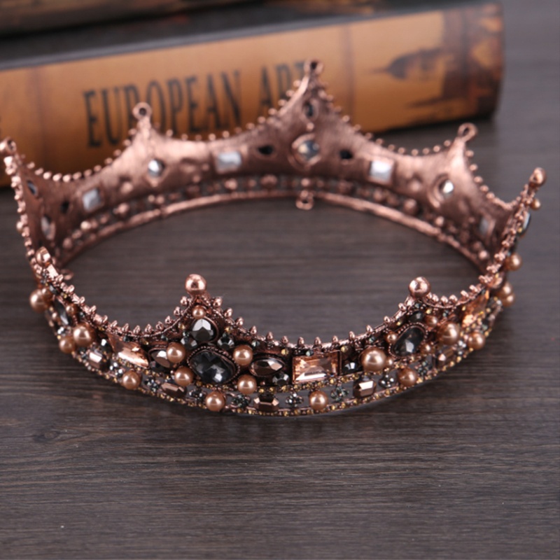 Vương Miện Công Chúa Đính Đá Và Ngọc Trai Thanh Lịch Cho Nữ