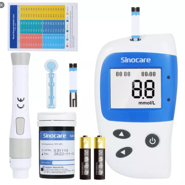 Máy đo đường huyết Safe Accu 2 + Tặng kèm 50 kim và 50 que thử + túi đựng máy