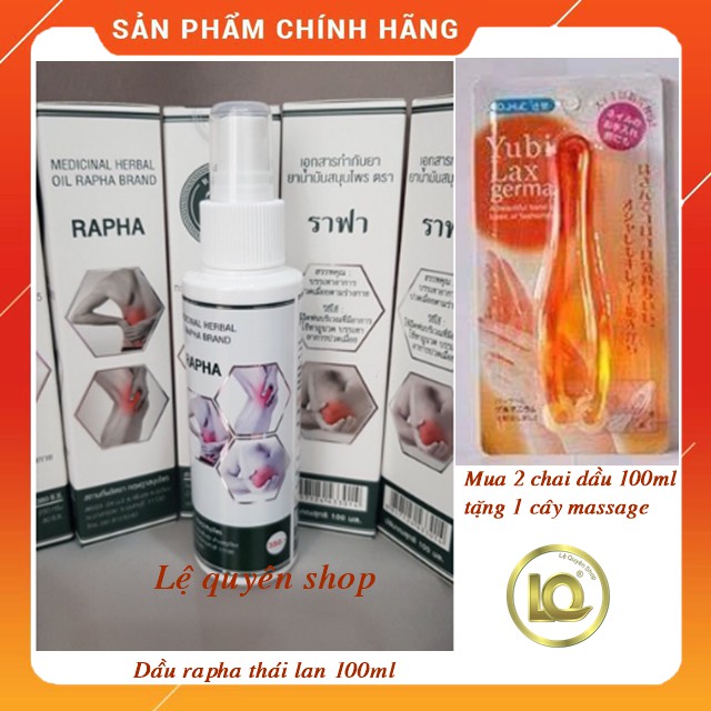 Dầu thảo dược Thái Lan RAPHA 100ml– hiệu quả từ lần đầu sử dụng