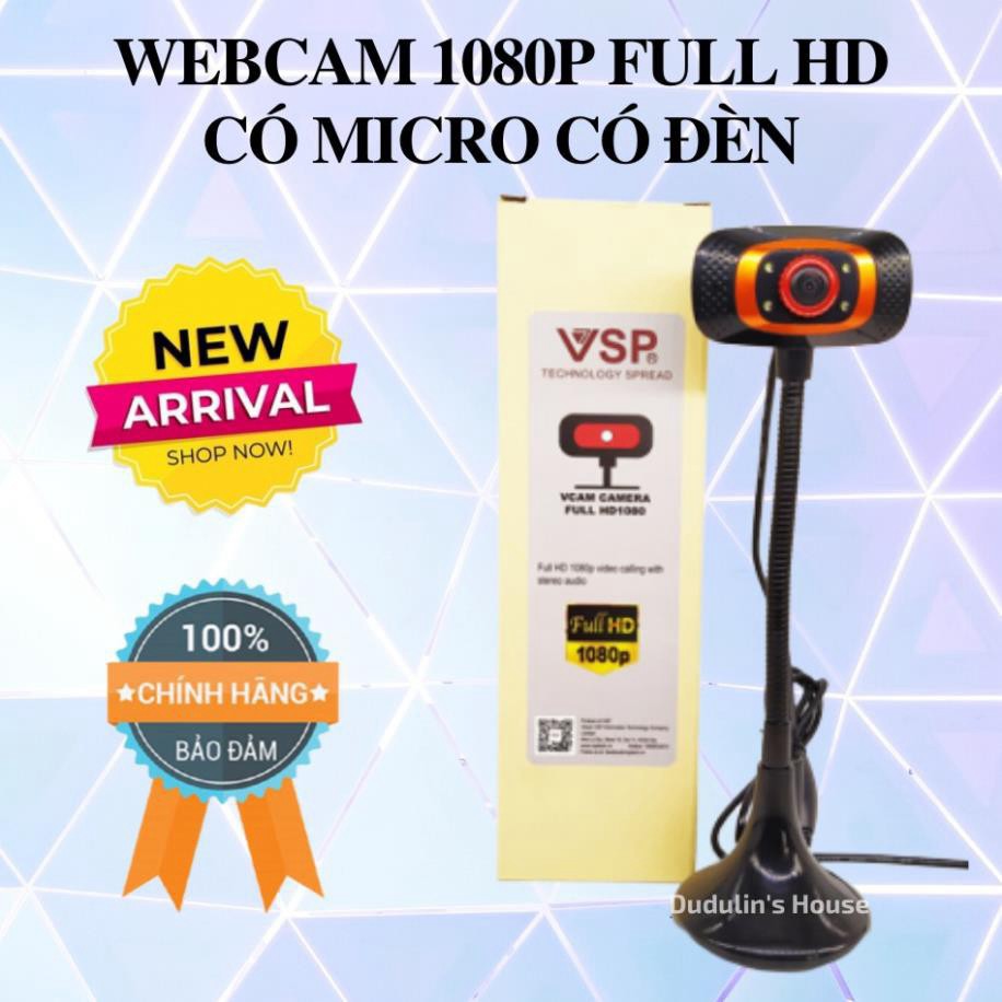 Webcam VSP Vcam 720p/ 1080p Có Micro Có Đèn Chân Cao, Siêu Nét Siêu Rõ Học Online, Giảng Dạy | BigBuy360 - bigbuy360.vn