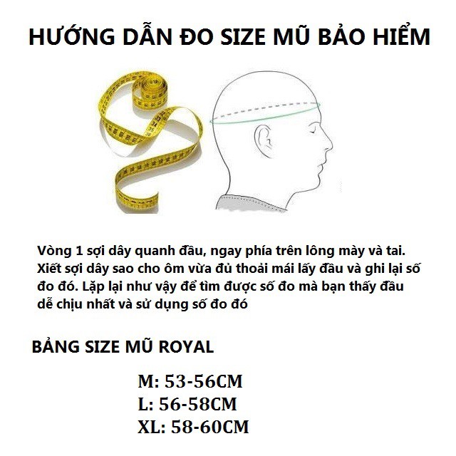 Bán Sỉ - Mũ Bảo Hiểm Royal M139 - Kính Âm