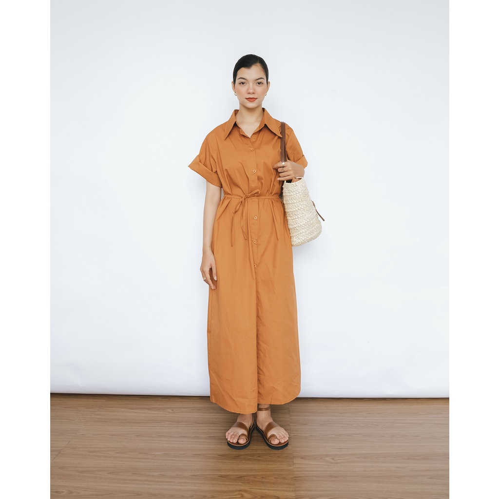 Đầm Sơ Mi Form Rộng Dài Oulebrou | 3448 | Lana Official