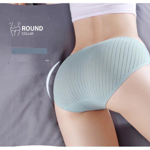 Quần Lót Cotton Gân Tăm Không Đường May Kháng Khuẩn | BigBuy360 - bigbuy360.vn