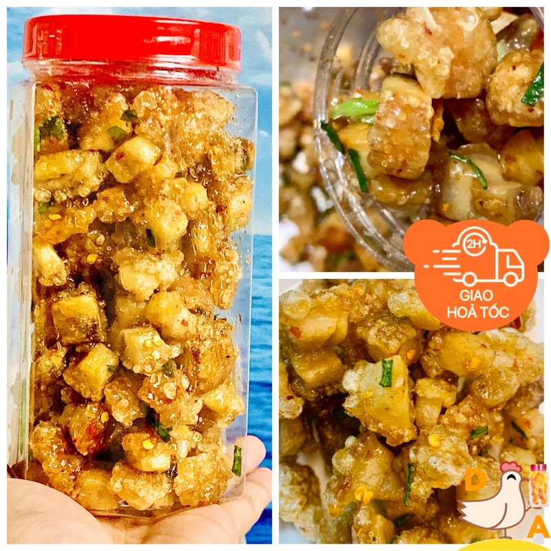 TÓP MỠ LIỀN DA MẮM TỎI - ĐỒ ĂN VẶT