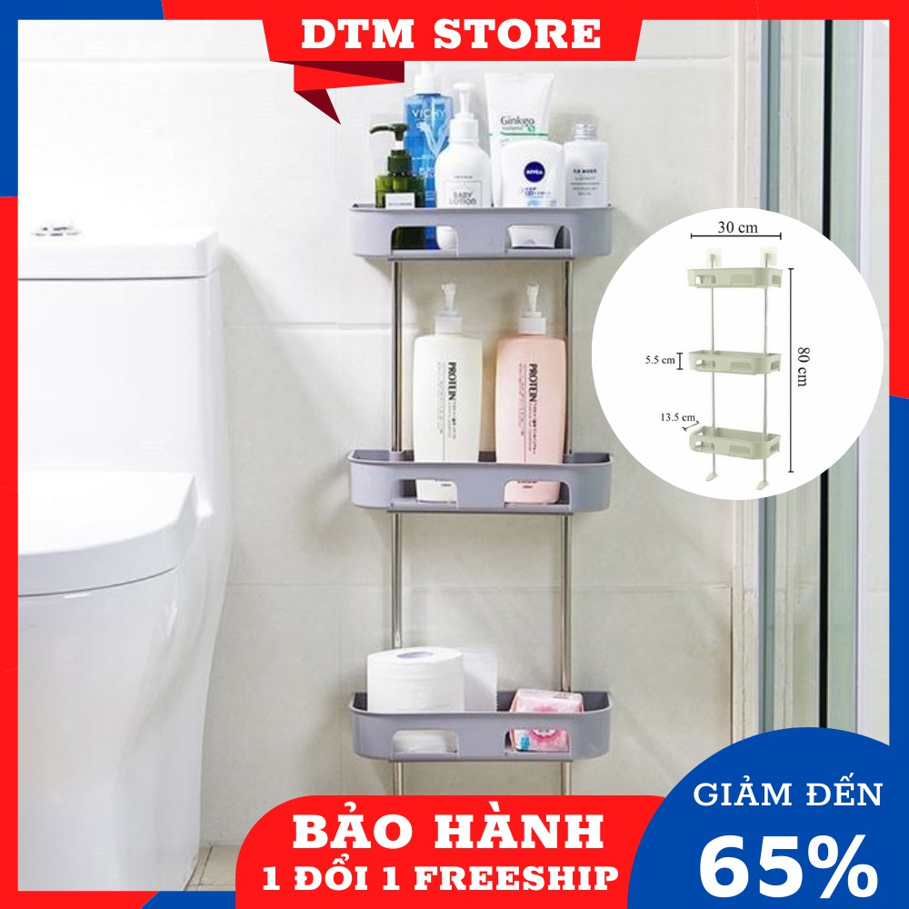 Kệ nhà tắm kệ để đồ phòng tắm,kệ nhà vệ sinh toilet kệ để bồn cầu kệ để đồ sau toilet dán tường đa năng - DTM Store