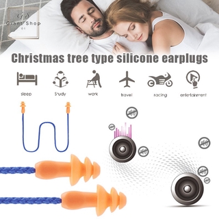 Silicone Tree Model Earplugs Anti-noise High Decibel Protection Reusable In-Ear Earplug  Hybrid Noise Reduction