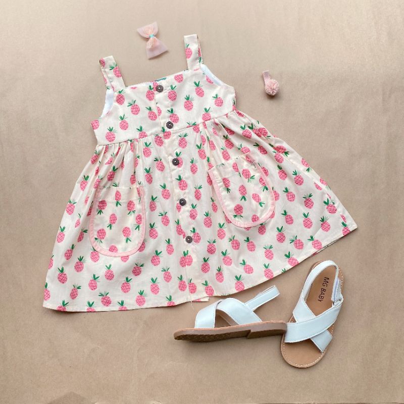Váy bé gái Dewkids họa tiết hoa nhí cao cấp