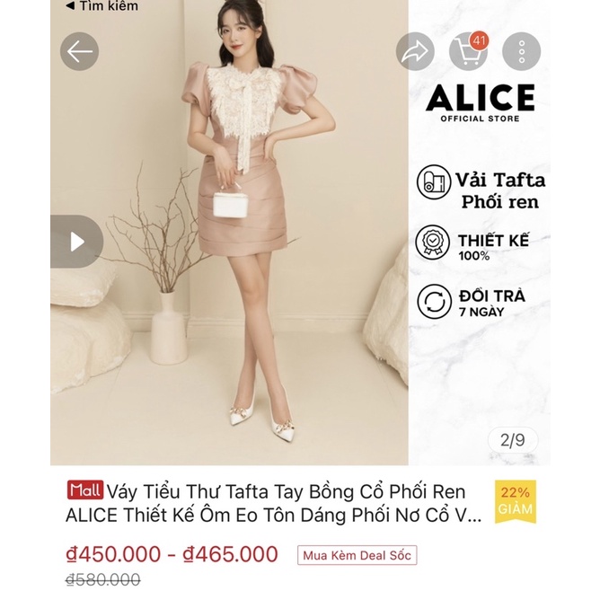 Váy tiểu thư Tafta