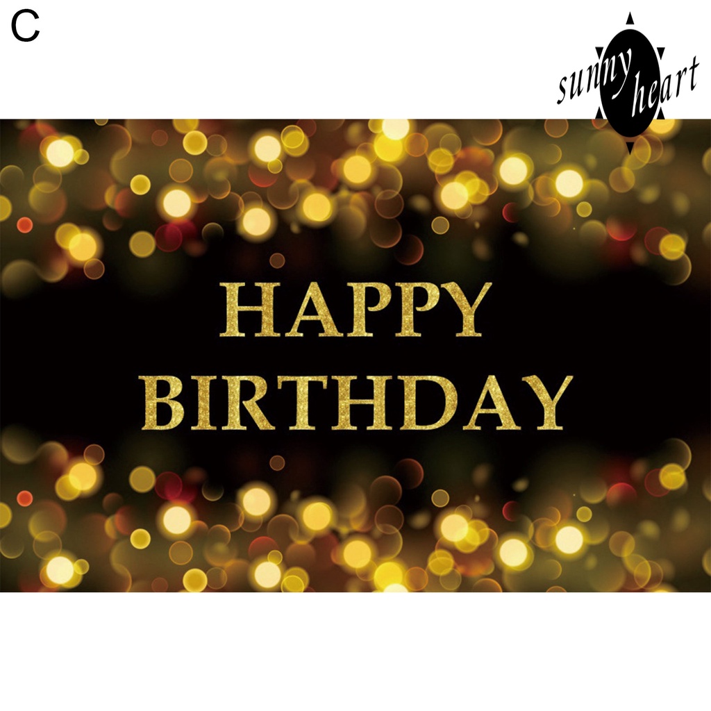 Phông Nền Vải Treo Trang Trí Tiệc Sinh Nhật In Chữ Happy Birthday Độc Đáo