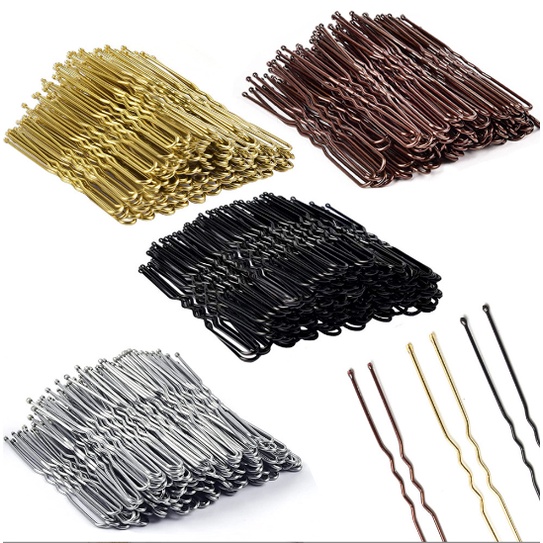 Set 20 Kẹp Tóc Kim Loại Hình Chữ U Thời Trang Dành Cho Nữ