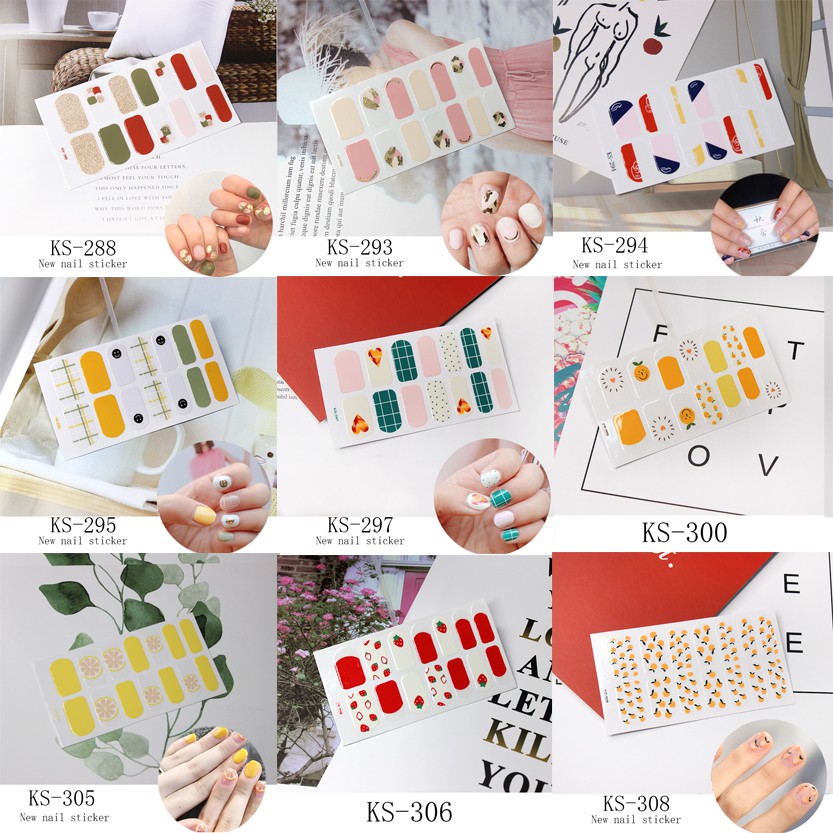 Dán móng tay - sticker dán móng 3D không thấm nước siêu xinh - Nhiều mẫu mã tự chọn - 17 - Tất Siêu Rẻ