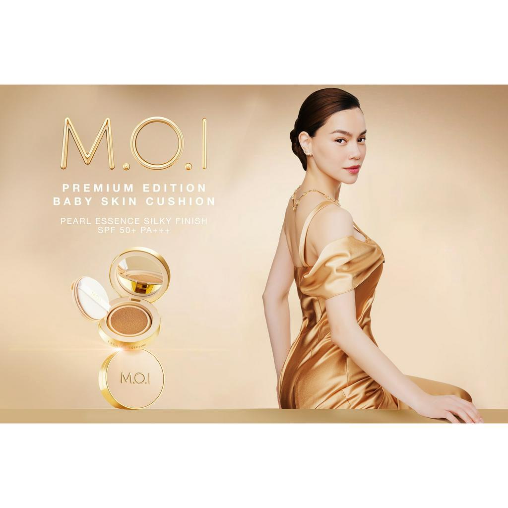 Combo Phấn Nước Premium Baby Skin Cushion MOI Cosmetics 13g và Phấn phủ mềm mượt Baby Skin Powder 10g