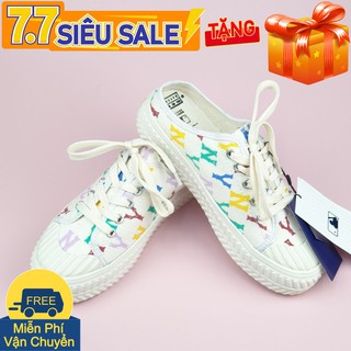 Giày đạp gót, sục ny, 𝐌𝐋𝐁 đạp gót trắng full box.