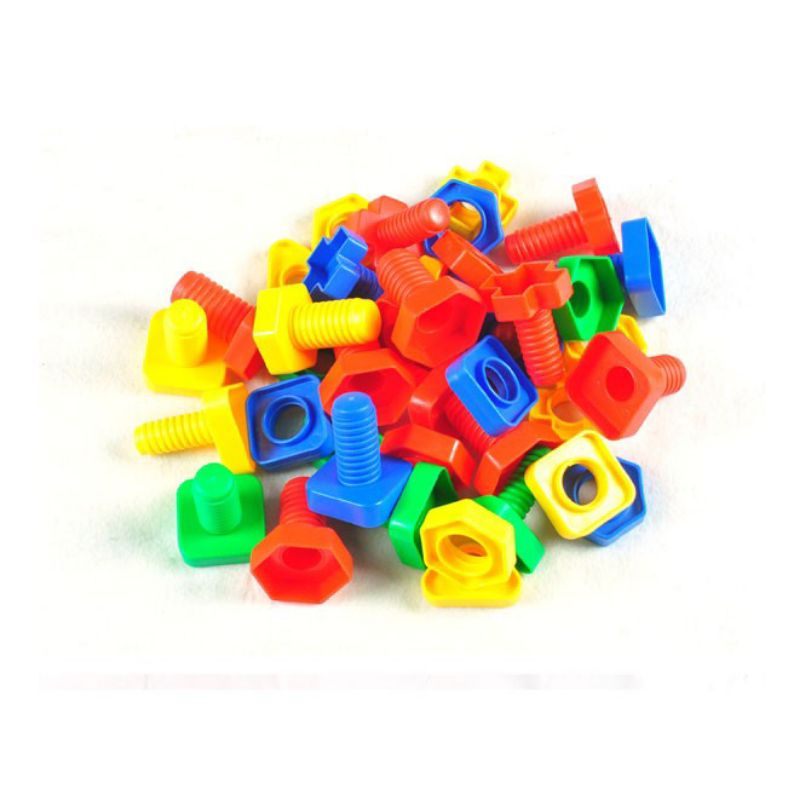 Bộ ốc vít nhựa to rèn luyện vận động tinh cho bé