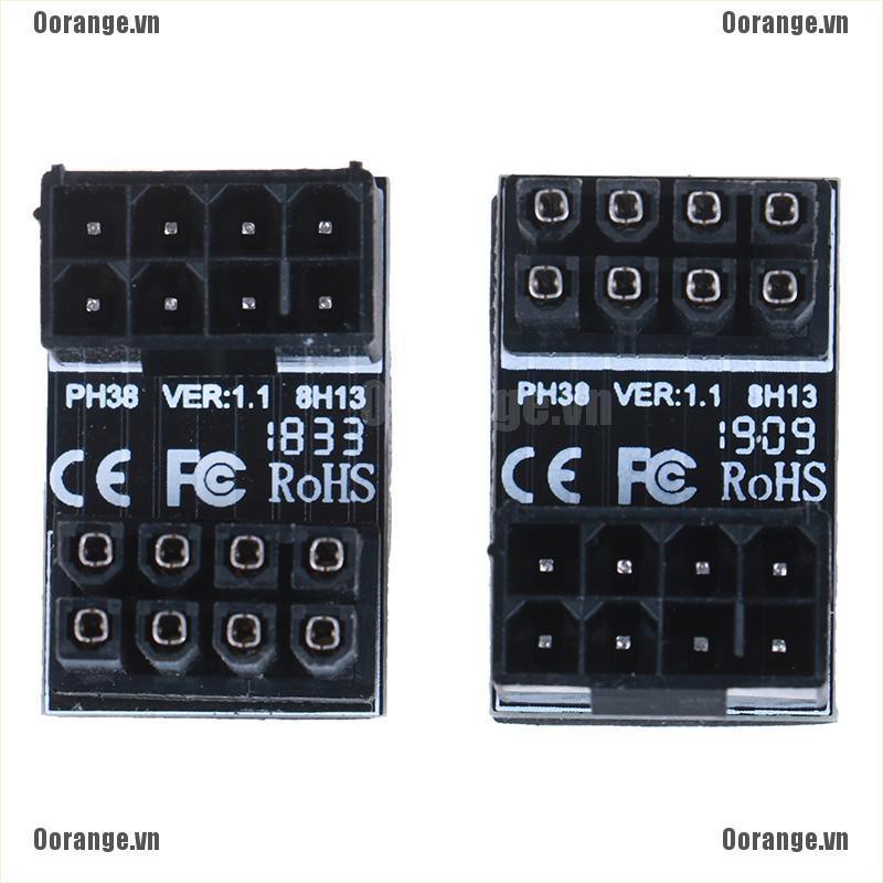 Đầu Chuyển Đổi Nguồn Điện Từ ATX 8Pin Male 180 Độ Sang 8Pin Female Thẻ