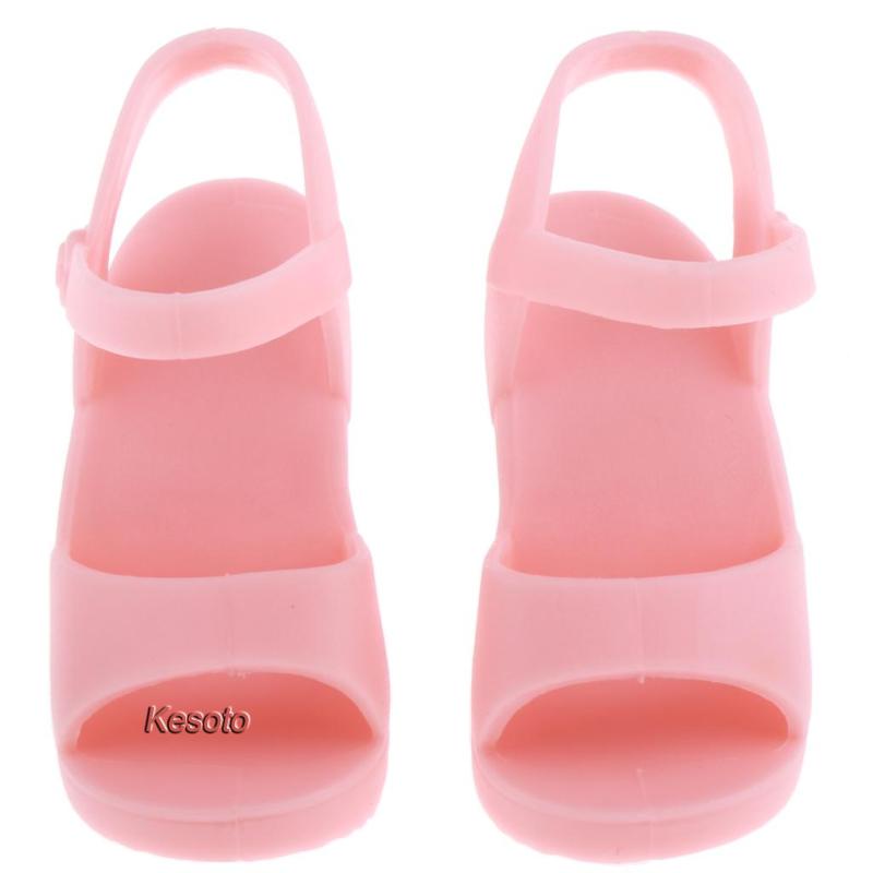 Giày Cao Gót Màu Hồng Xinh Xắn Cho Búp Bê BJD 1 / 4