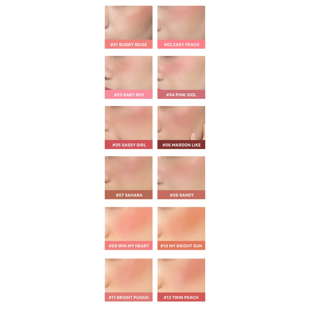 [CHÍNH HÃNG] Phấn má hồng Cathy Doll Nude Matte Blusher 6g