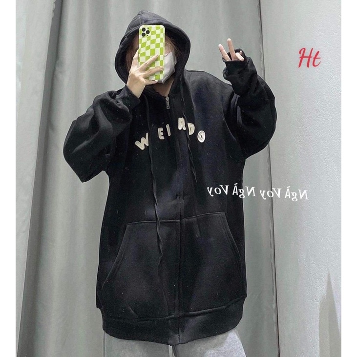 Áo khoá nỉ cotton WEIRDO HT12