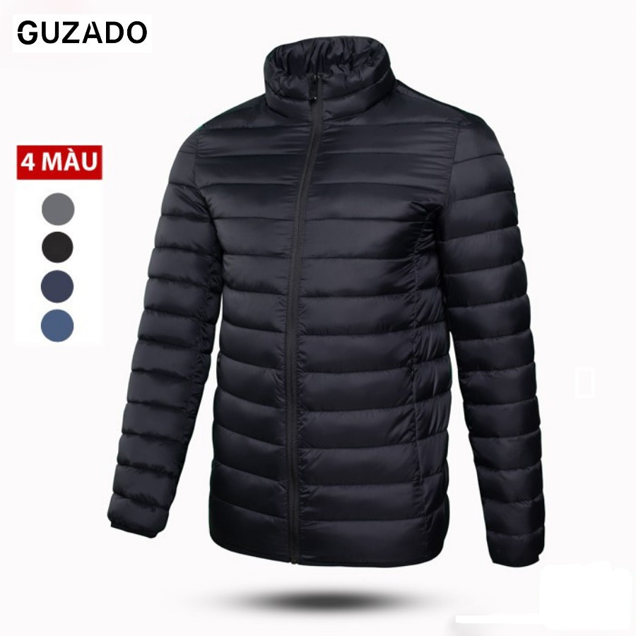 Áo Phao Lông Vũ Nam GUZADO Siêu Ấm, Siêu Nhẹ, Chống nước, Hàng Công ty Chính Hãng APGZ01