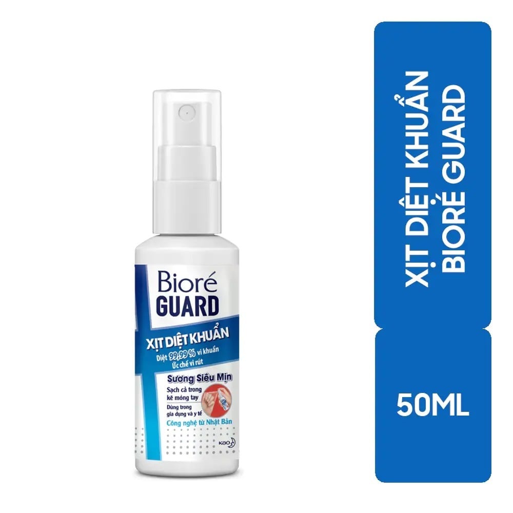 Xịt Diệt Khuẩn Bioré Guard Dạng Sương Siêu Mịn Sanitizer Spray 50ml