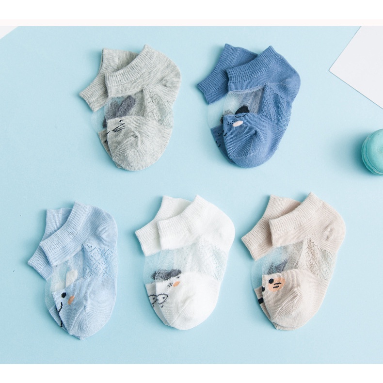 Combo 5 đôi tất cho bé từ 0-1 tuổi, COTTON thoáng khí, mềm êm, thiết kế ngộ nghĩnh dễ thương phong cách HOT