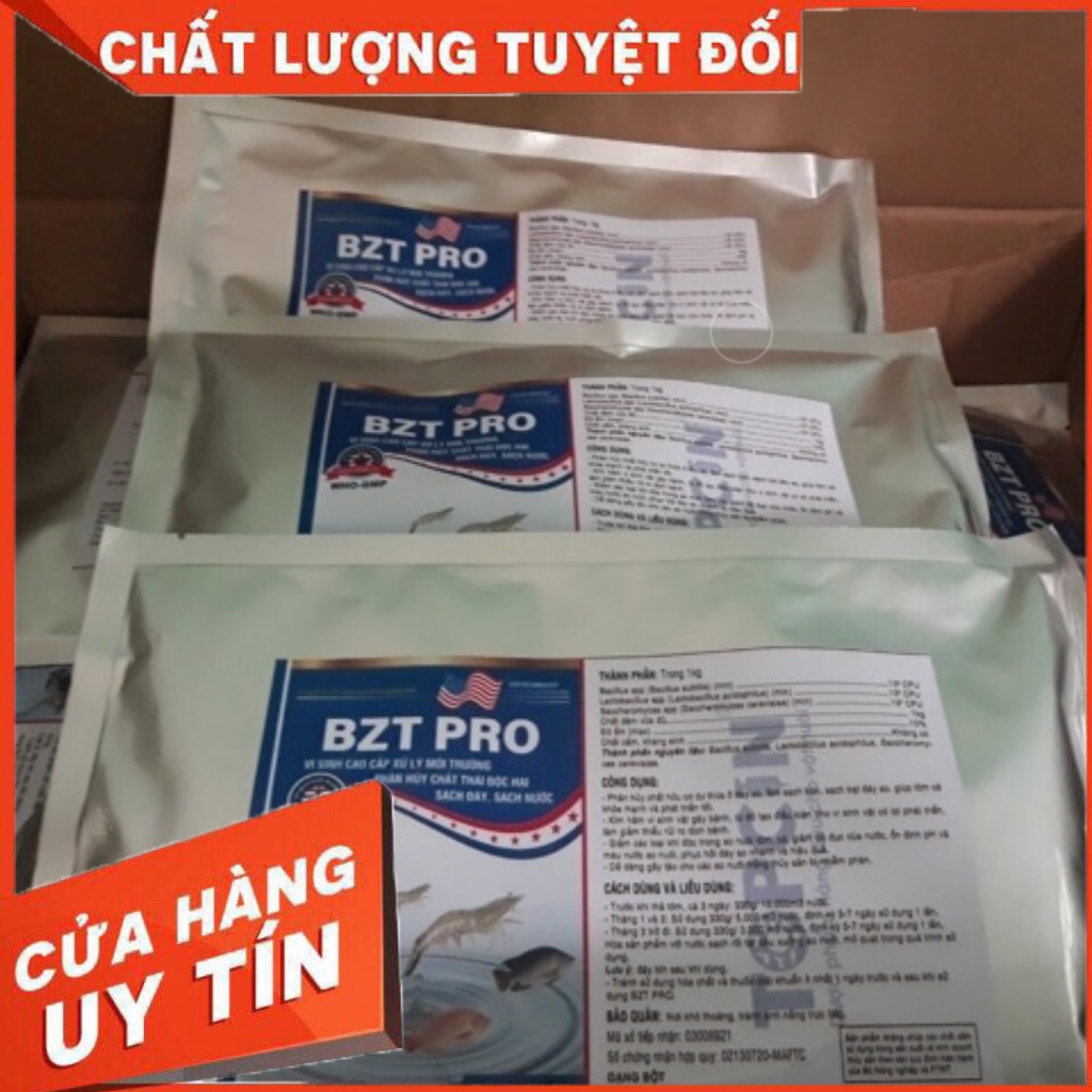 Thuốc thủy sản, men vi sinh cho cá, nước, ao an toàn hiệu quả cao BZT PRO - Thuốc Thủy Sản Minh Tuệ
