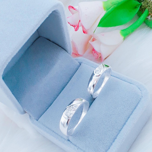 SẬP GIÁ NHẪN ĐÔI TRÁI TIM BẠC TA NGUYÊN CHẤT