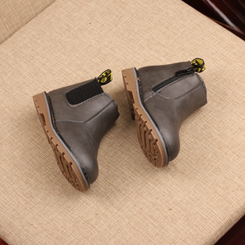 Giày Bốt Da PU Phong Cách Hàn Quốc Cho Bé Gái