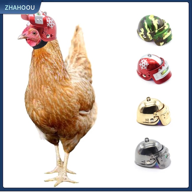 ☃Nhà☃ Mũ Bảo Hiểm Hình Đầu Gà Cứng Sáng Tạo Cho Thú Cưng