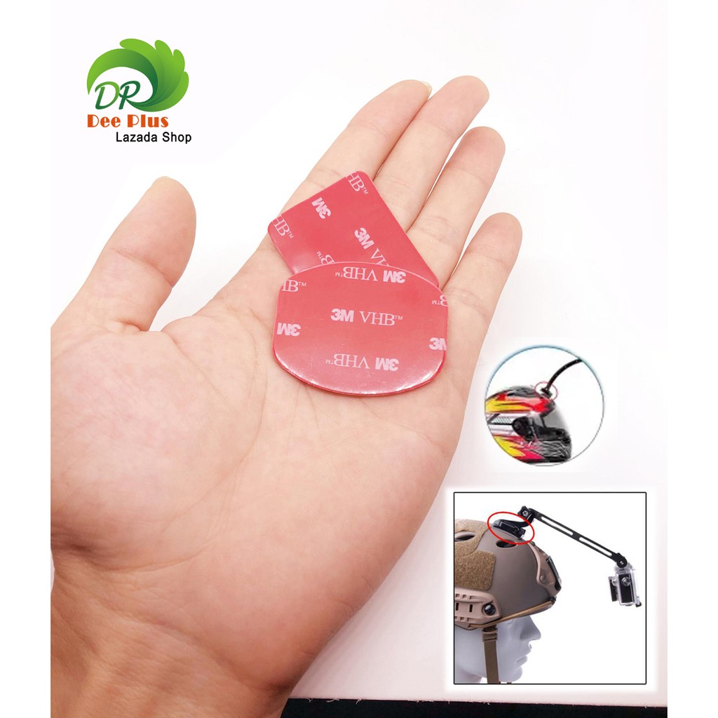 Bộ miếng dán dính hình vuông 3M + tròn 3M cho GoPro SJCAM YI -Square 3M + 3M