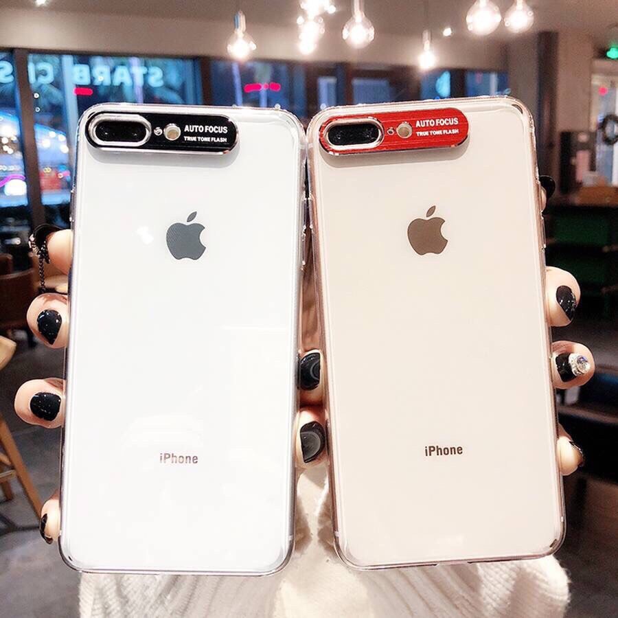 Ốp iPhone AUTOFOCUS Trong Suốt Viền Camera Kim Loại - Bảo Vệ Tuyệt Đối -