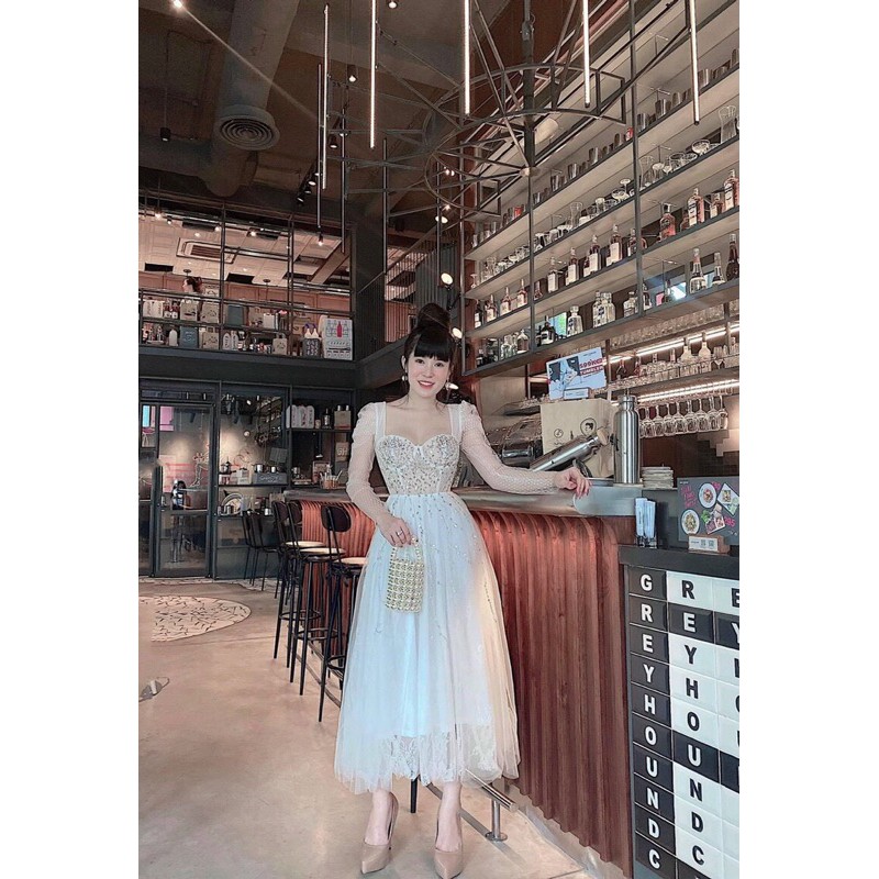 ĐẦM XOÈ TAY DÀI KẾT LÚA ( ảnh và video thật 1000% )