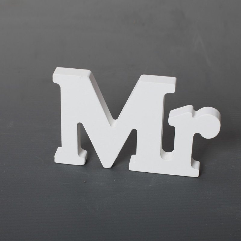 Set 3 chữ cái Mr & Mrs bằng gỗ trang trí tiệc cưới đẹp mắt