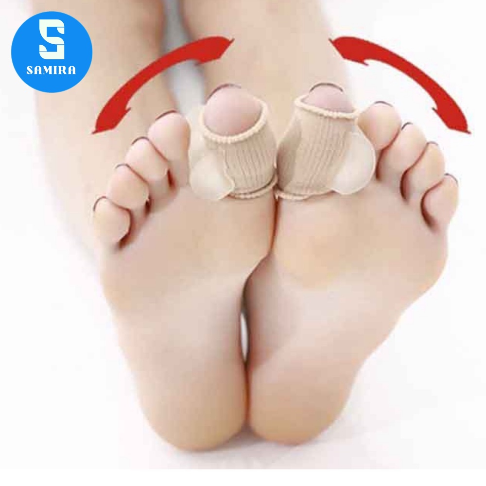 2 Dụng cụ silicon tách thẳng ngón chân cái ngón chân bị vẹo nhỏ gọn SA25