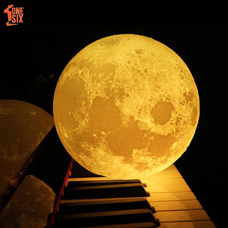 Đèn ngủ hình mặt trăng 3D sinh động dùng trang trí không gian phòng ngủ | BigBuy360 - bigbuy360.vn