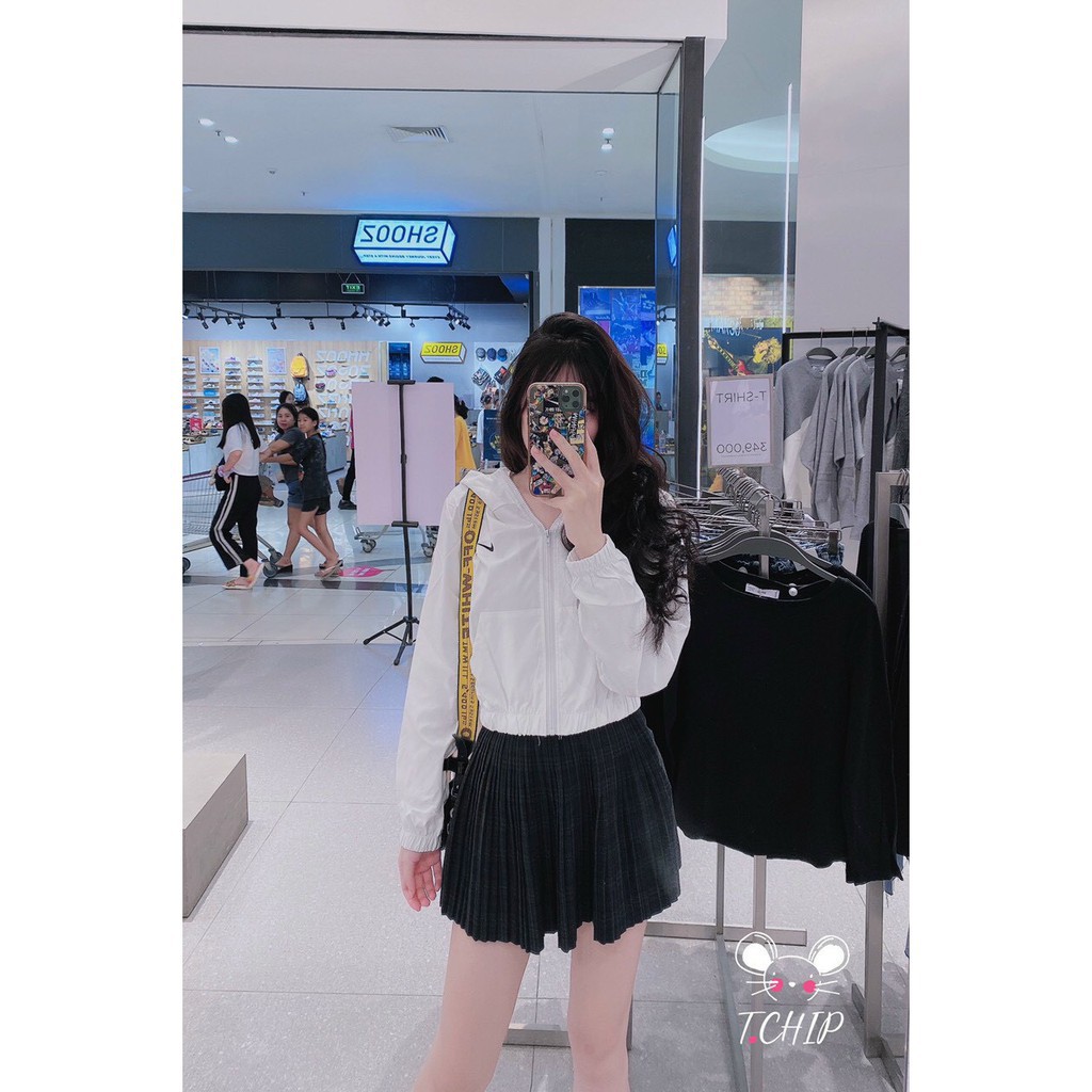 ÁO GIÓ MŨ THÊU LOGO CHO NỮ | BigBuy360 - bigbuy360.vn